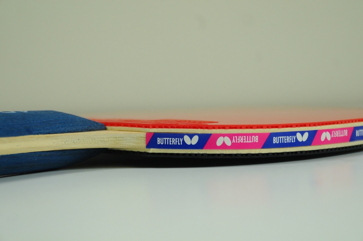 Butterfly Addoy 2000 Racket: Side Profile of blade